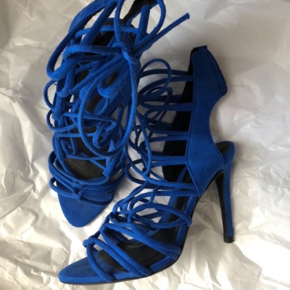 Zara Lace Up Heels - Picture 5 of 6